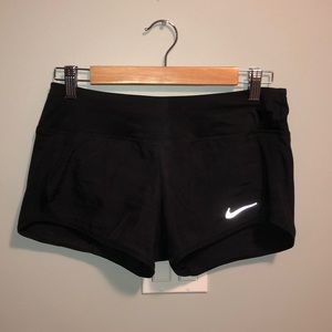 Black Nike Dri Fit Crew Running Shorts Size S